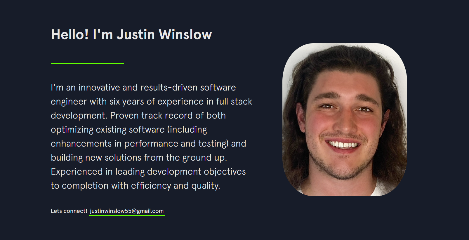 Justin Winslow | Software Engineer